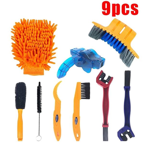 

bicycle chain washing machine bicycle cleaning kit repair tool tire brush road vtt bicycle accessories cleaning kit