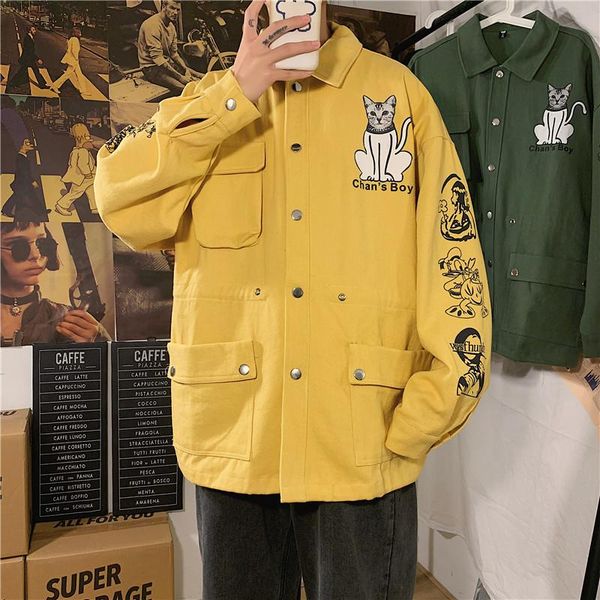 

men's jackets 714-1-s608- thickening p110 single 88 male girl student cotton-padded clothes jacket loose coat c, Black;brown