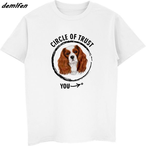 

summer men short sleeve shirts circle of trust cavalier king charles spaniel dog design harajuku hoodie designers t shirts sweatshirt