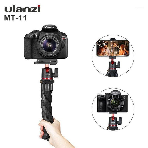 

ulanzi mt-11 flexible ocs tripod smartphone dslr vlog tripod travel portable 2 in 1 extend 1/4 screw for magic arm1