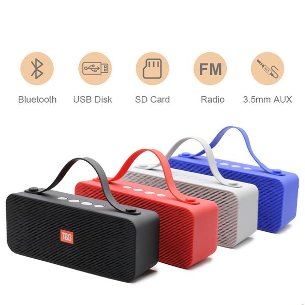 

tg521 wireless radio card speaker portable subwoofer outdoor bluetooth audio built-in lithium battery