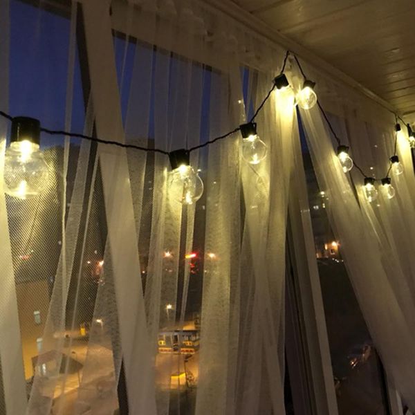 

10м led globe открытый свет шнура fairy christmas clear bulb свадьба украшение строка фея свет для дома и сада патио кпт yxlujf