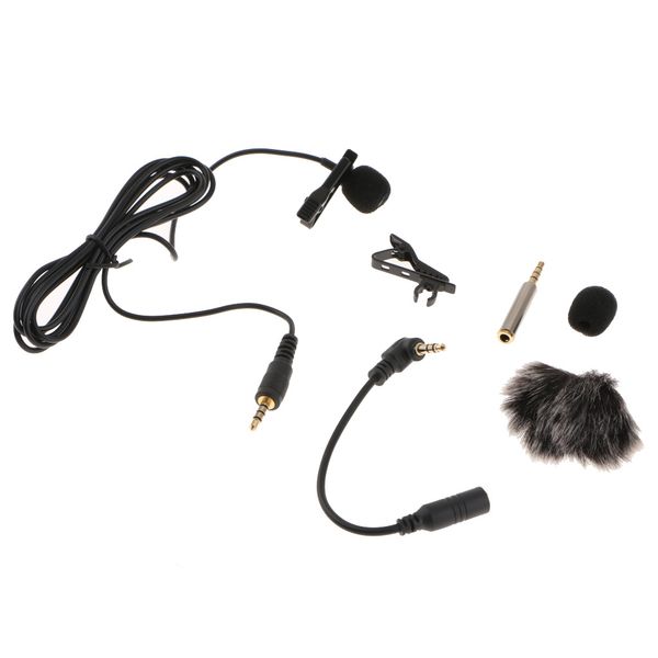 

1,5 м / 5ft professional lavalier отворотом микрофон лобового стекла микрофон для видео конференции