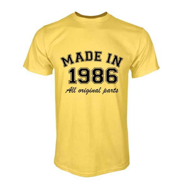 

sport fashion made in 1986 all original parts man t-shirt cotton o neck t shirt mens short sleeve mens tshirt male tees