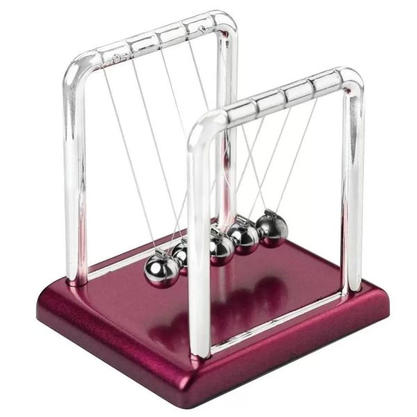 Новый дизайн Newtons Cradle Fun Steel Balance Balls Physics Наука Наука Деревянный стол DIY Украшения Аксессуар