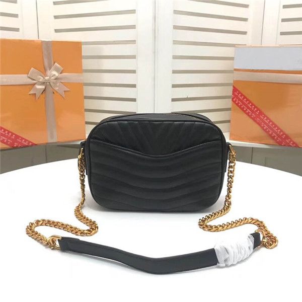 

designer crossbody bag quilted calfskin letter embellishment purses fashion women shoulder bags gold chain bags three colors