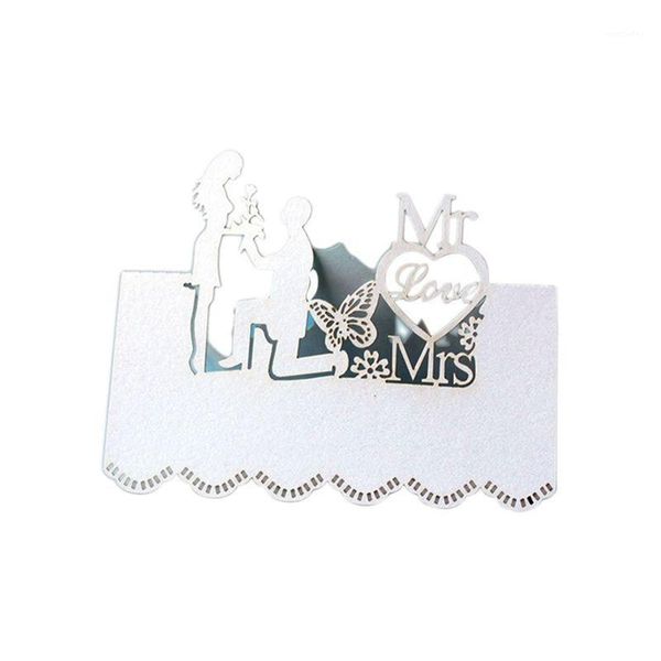 

greeting cards 50pcs white laser-cut wedding party table place card name favor decor 1