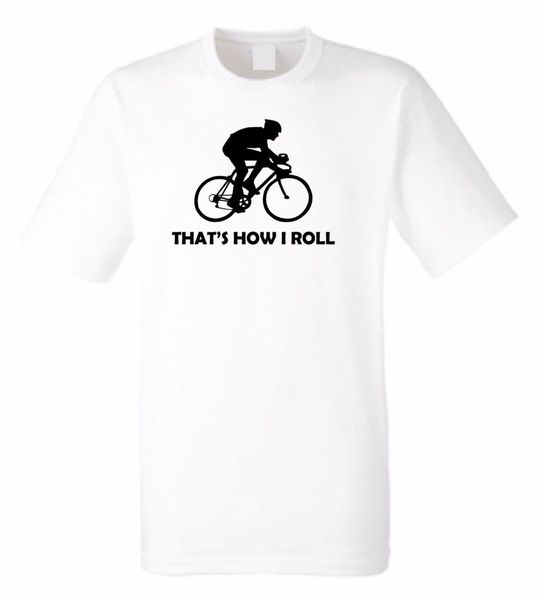

sport 2019 new men fashion cotton short sleeve t-shirt solid color men t shirt that's how i roll cycler uk delivery cycler tees