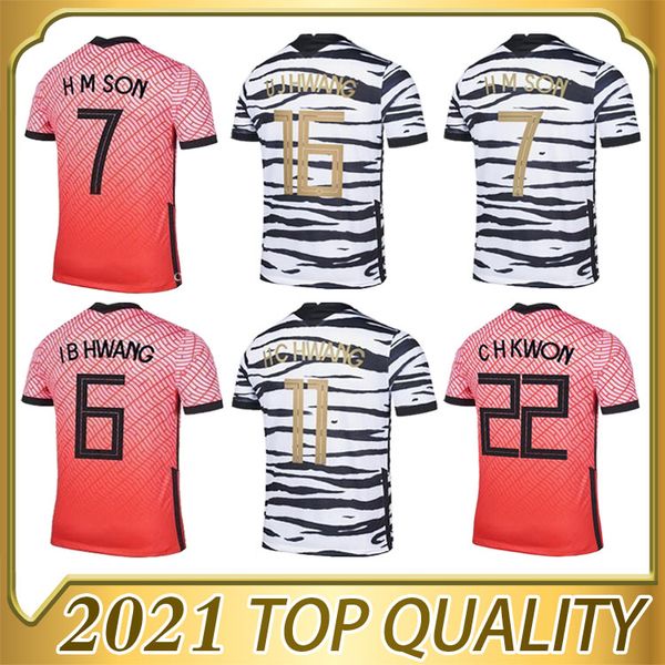 

2020 new soccer jersey h m son i b hwang h c hwang u j hwang c h kwon 2021 home away high-quality football shirt, Black;yellow