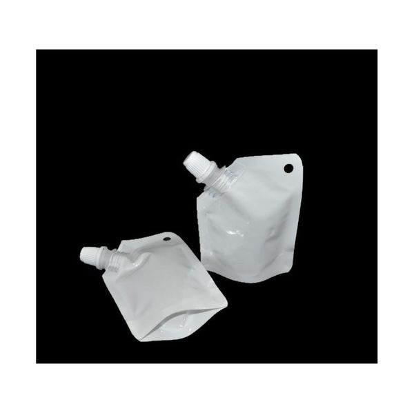 

50ml white plastic doypack liquid stand up storage pouch packing bag with side spo jllrnw mx_home