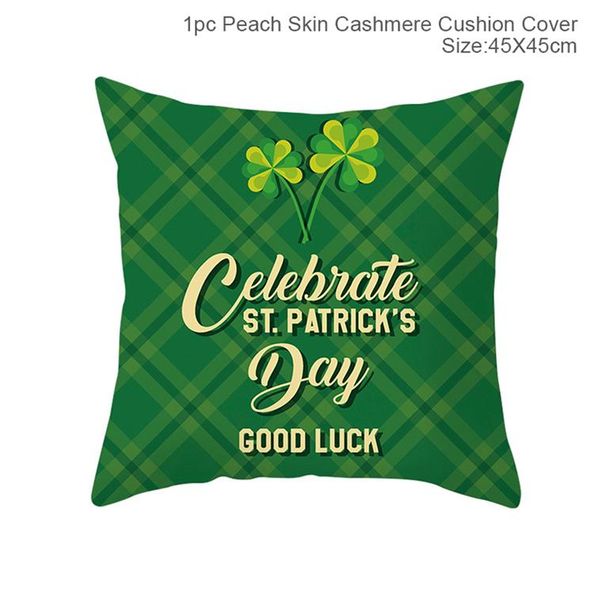 

fengrise happy st. patricks day decorative pillowcase spring green leaves st. patricks day decor irish shamrock party supplies bbyvcw