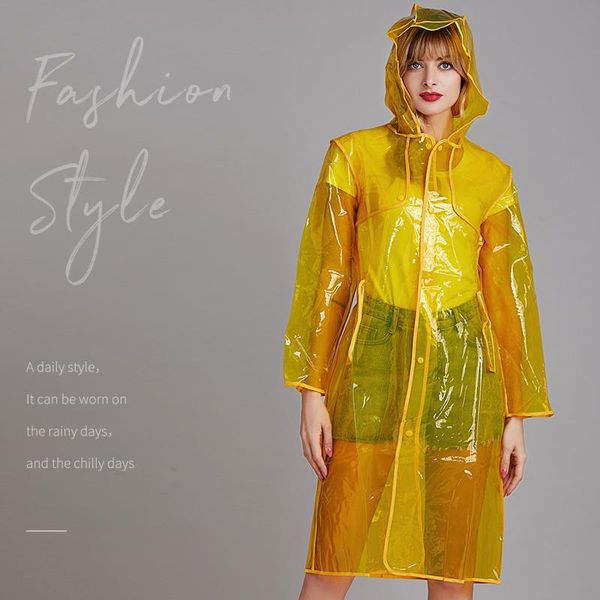 

женский прозрачный цвет прохладный плащ водонепроницаемый дождь дождь дождевая куртка с капюшоном кармана длинный короткий европейский модны