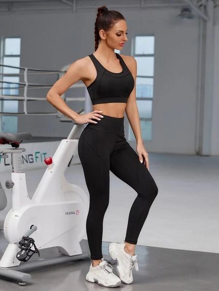 

yoga outfits 2 piece set women workout clothes seamless gym clothing athletic sports suit bra and leggings, White;red