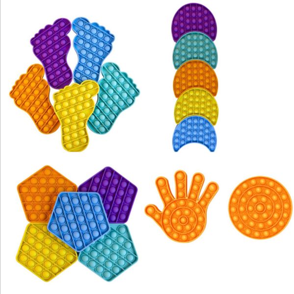 

feet hands shape push pop it fidget toy sensory squeeze toys for kids anxiety autism stress reliever increase focus table game g11501