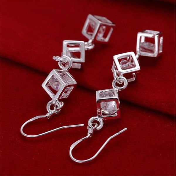 

silver color fashion cute white crystal stone wedding cute nice lady earrings selling fashion jewelry h bbypip, Golden