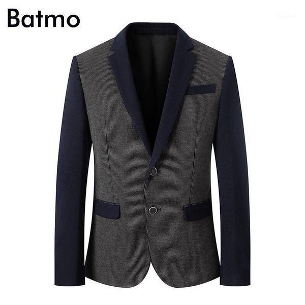 

batmo 2018 new arrival summer casual thin suits men,men's casual jackets,men's blazer ,flash deals tb061, White;black