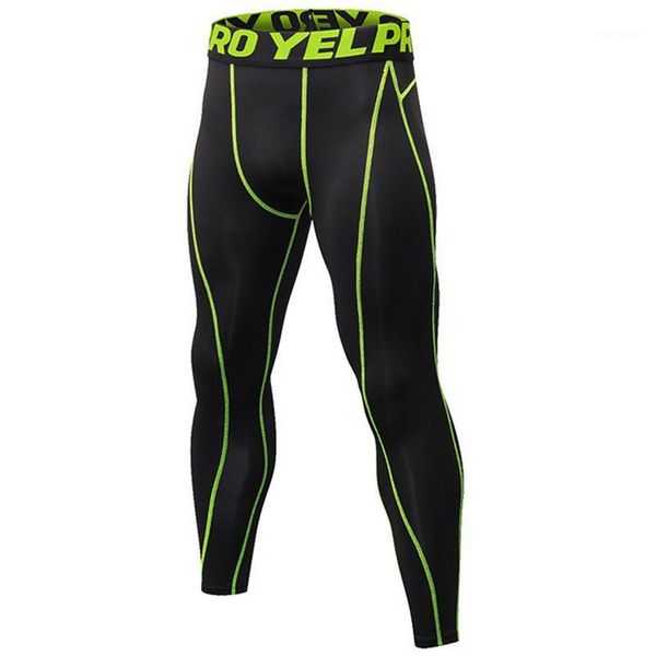 

running pants gym compression men's legging fitness tights trousers letter sweat for men sport leggins1, Black;blue