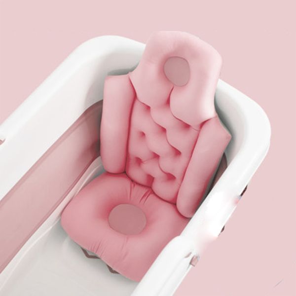 

bathing mat folding bucket home bathtub cushion tub backrest sit bath artifact lj201026
