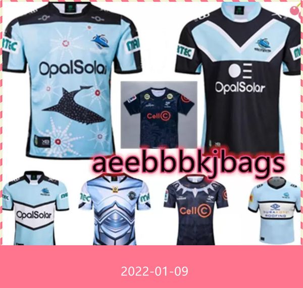 

20-21cronulla-sutherland sharks r ugby j ersey indigenous jersey shirt nrl rugb y league jerseys 1718 retro australia maillot de rugby, Black;gray