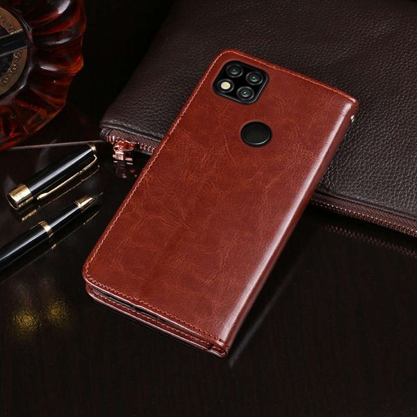 

qaredmi 9c mobile phone accsori leather case with coverlk