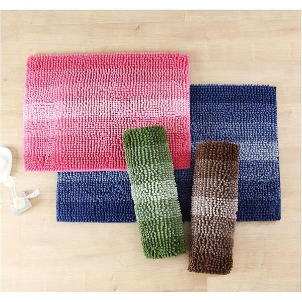 

wholesale-honlaker 2017 new microfiber chenille gradient stripe bath mats kitchen f qylypd bdebaby