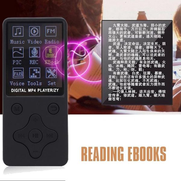 

lcd screen display music media player mp3with fm radio black1