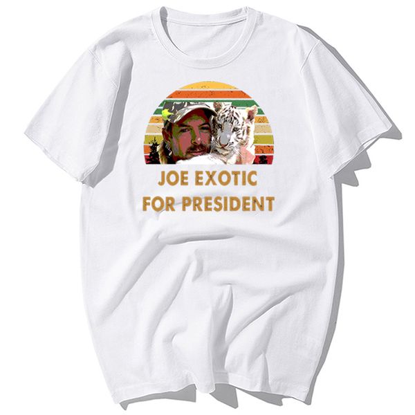 

fashion joe exotic for president the tiger king summer casual short sleeve harajuku streetwear sport hooded sweatshirt hoodie men t shirt
