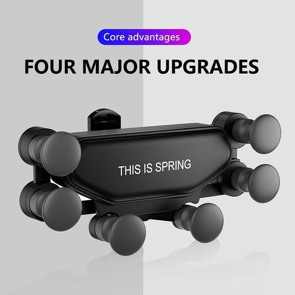

cell phone mounts & holders gravity car holder mount auto air vent grip clip universal shockproof for in support gps navigation stand1