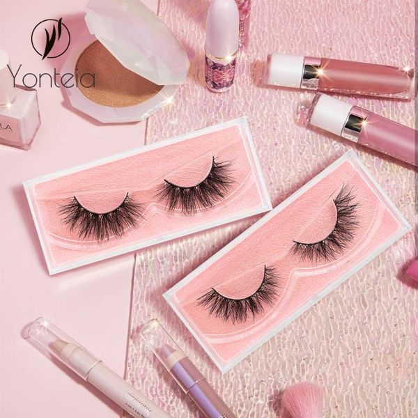 

yonteia 3d mink eyelashes criss-cross false eyelashes cruelty volume mink lashes