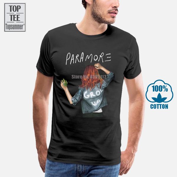 

custom funny mens t shirt paramore grow up tee t shirt black short sleeve summer men's t shirts sport hooded sweatshirt hoodie