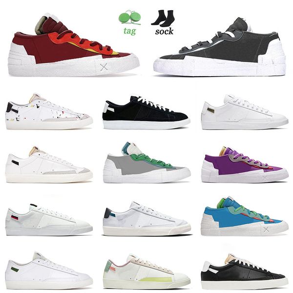 

fashion blazer low 77 running shoes mens women kaws red british tan iron grey make it conut midnight navy premium white outdoor sneakers