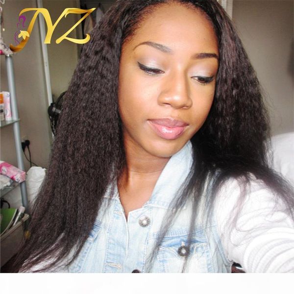 

lace front wigs kinky straight virgin human hair wigs full lace wigs with baby hair brazilian peruvian malaysian virgin hair bleached knots, Black;brown