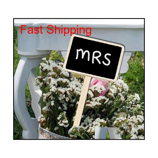 

vintage florist chalkboard bucket price tags rustic garden plant label wooden marker tags stand blackboard wedding qyltyh packing2010