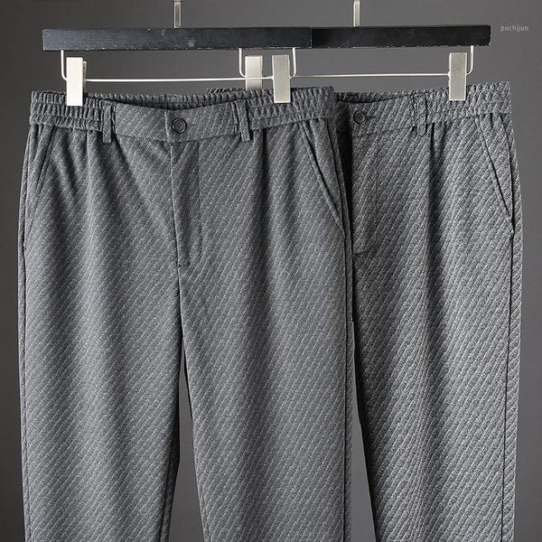 

jsbd brand 2019 new wool twill casual men's business casual medium waist autumn pants thick1, Black