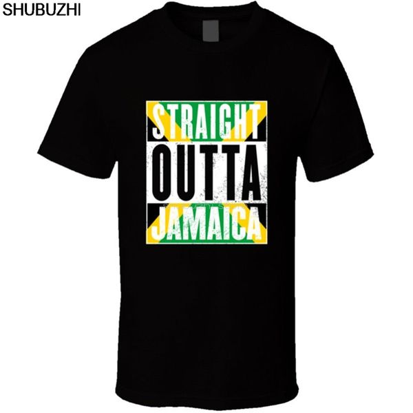 

sport straight outta jamaica rasta jamaican pride t-shirt mens tee gift new from us t shirt cotton fashion print summer tees sbz5603