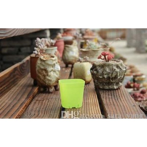 

plastic flowerpot mini multicolour square succulents breed base special purpose basin the bottom is more breathab wmtfba homes2007