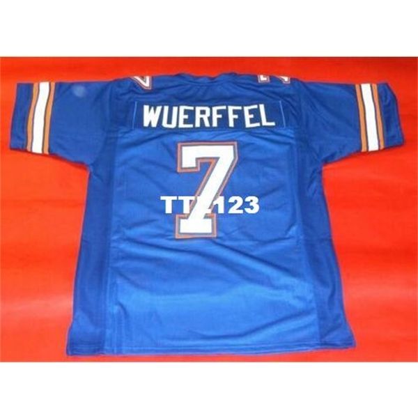 

123 custom florida gators #7 danny wuerffel custom blue college jersey size s-4xl or custom any name or number jersey, Black