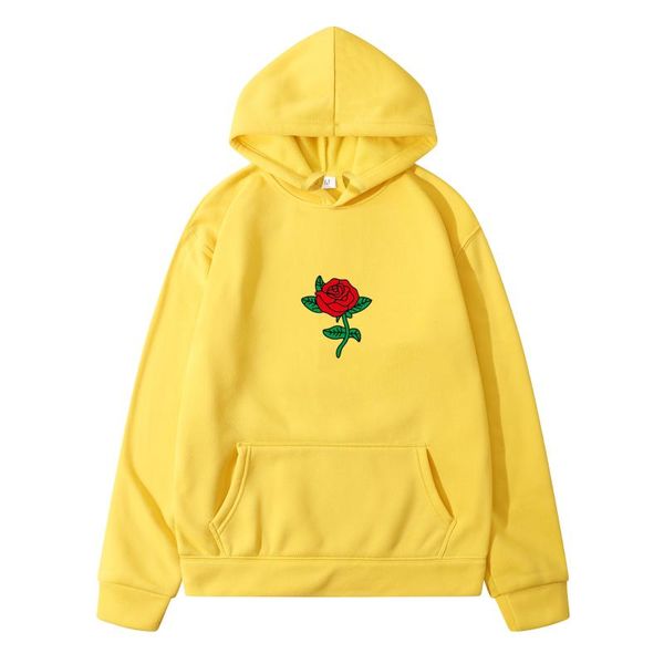 

new fashion 2020 autumn winter latest harajuku poison rose print hoodies men women hip hop streetwear clothing, Black