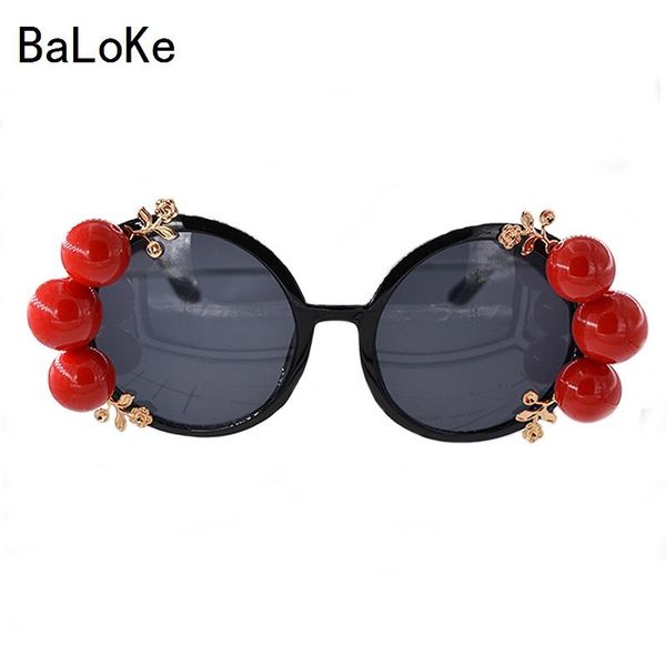 

sunglasses baroque women metal flowers beads vintage eyewear brand design sun glasses outdoor casual fashion accessories, White;black