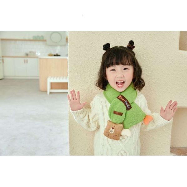 

heart autumn winter korean animal star baby scarf three dimensional foreign sle warmth men's and women's fashion children's n, Red;brown