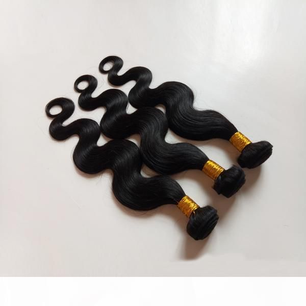 

9a great quality human hair body wave brazilian peruvian virgin hair weft malaysian body wave factory wholesale indian remy human hair, Black