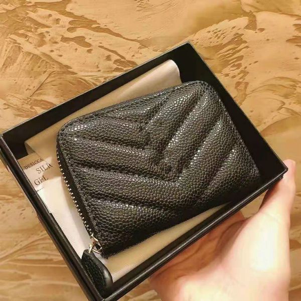 

2021 luxurys designers wallet genuinel leather womens wallet short wallet zipper purse women wallets designer card holder portafoglio uomo, Red;black