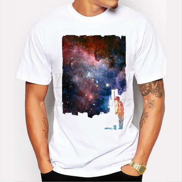 

repainted galaxy printed men t shirt short sleeve casual funny tee shirts hipster popular cool sport hooded sweatshirt hoodie
