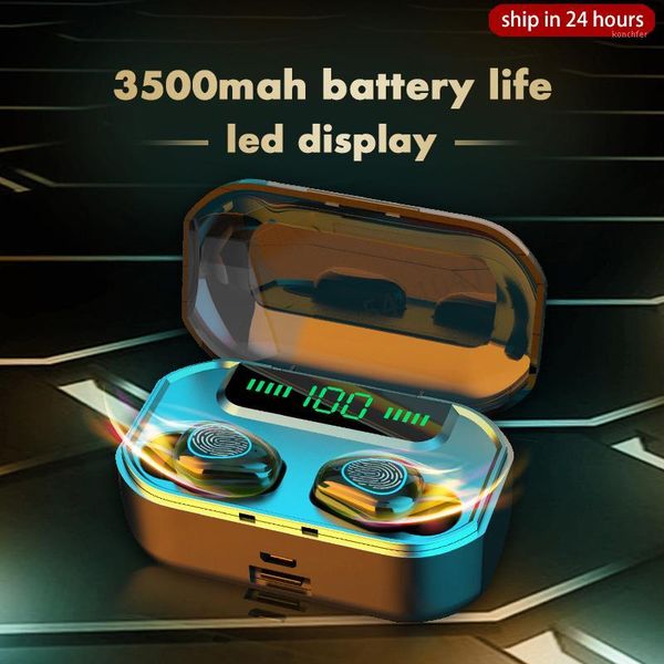 

2020 new 3500mah bluetooth wireless headphones with microphone sports waterproof headsets noise cancel1