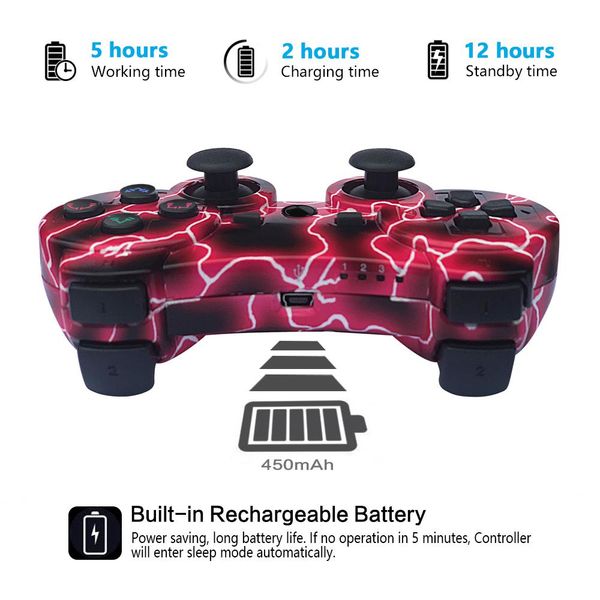 

k ishako wireless bluetooth remote game joypad for ps3 controler gaming console for playstation3 console game bbycbe packing2010