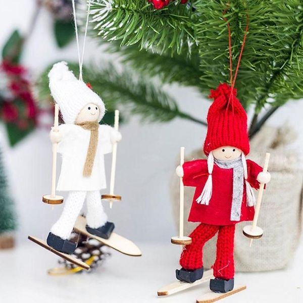 

newqifu merry angel dolls decorations for home 2020 navidad santa claus christmas tree ornaments natal gifts