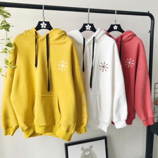 

korean harajuku cartoon cute christmas snowflake antler hat warm hooded sweatshirt with pockets students m-xl spring autumn1, Black
