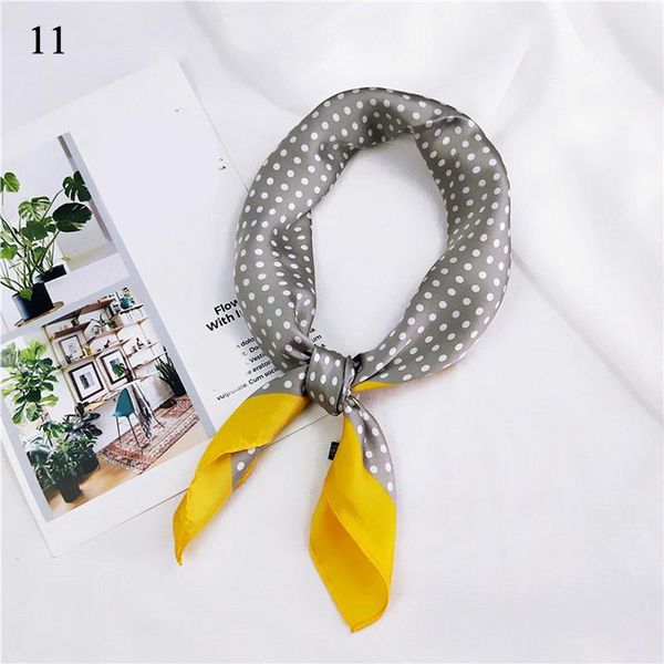 

квадратный шелковый шарф женщин мода печати малый шарф шеи женский платок бандана платок diy волос стяжной девочки аксессуары для волос wmtr, Black