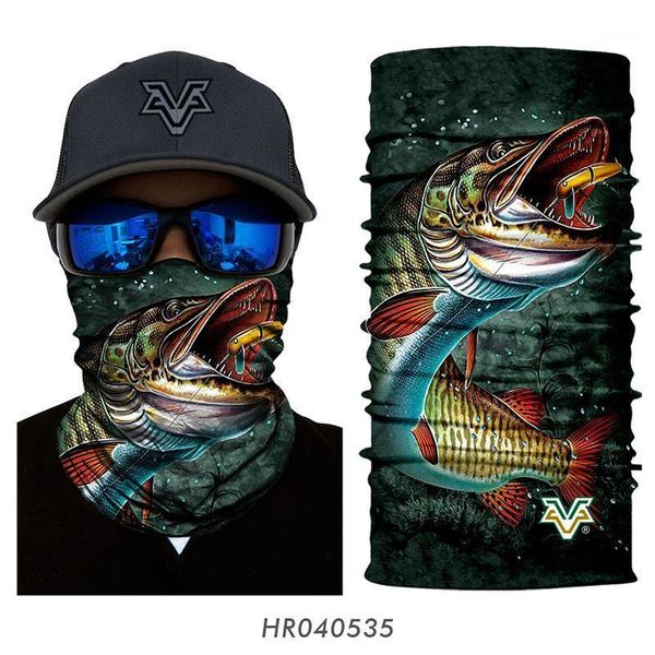 

cycling caps & masks 3d fish print seamle balaclava hiking neck warmer headwear half face mask head bandanas shield headband men women1, Black