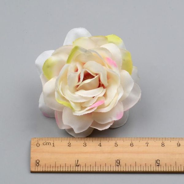 

10pcs 7cm pink rose artificial silk rose flowers wall heads for home wedding decoration diy wreath accessories craft fak bbypzi